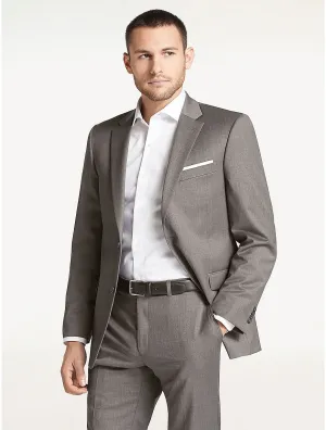 Tommy Hilfiger Men's Regular Fit Black and White Sharkskin Blazer