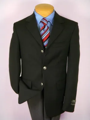Tulliano 1088 Boy's Blazer - Solid Gab - Black