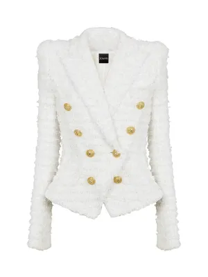 Tweed Double-Breasted Blazer