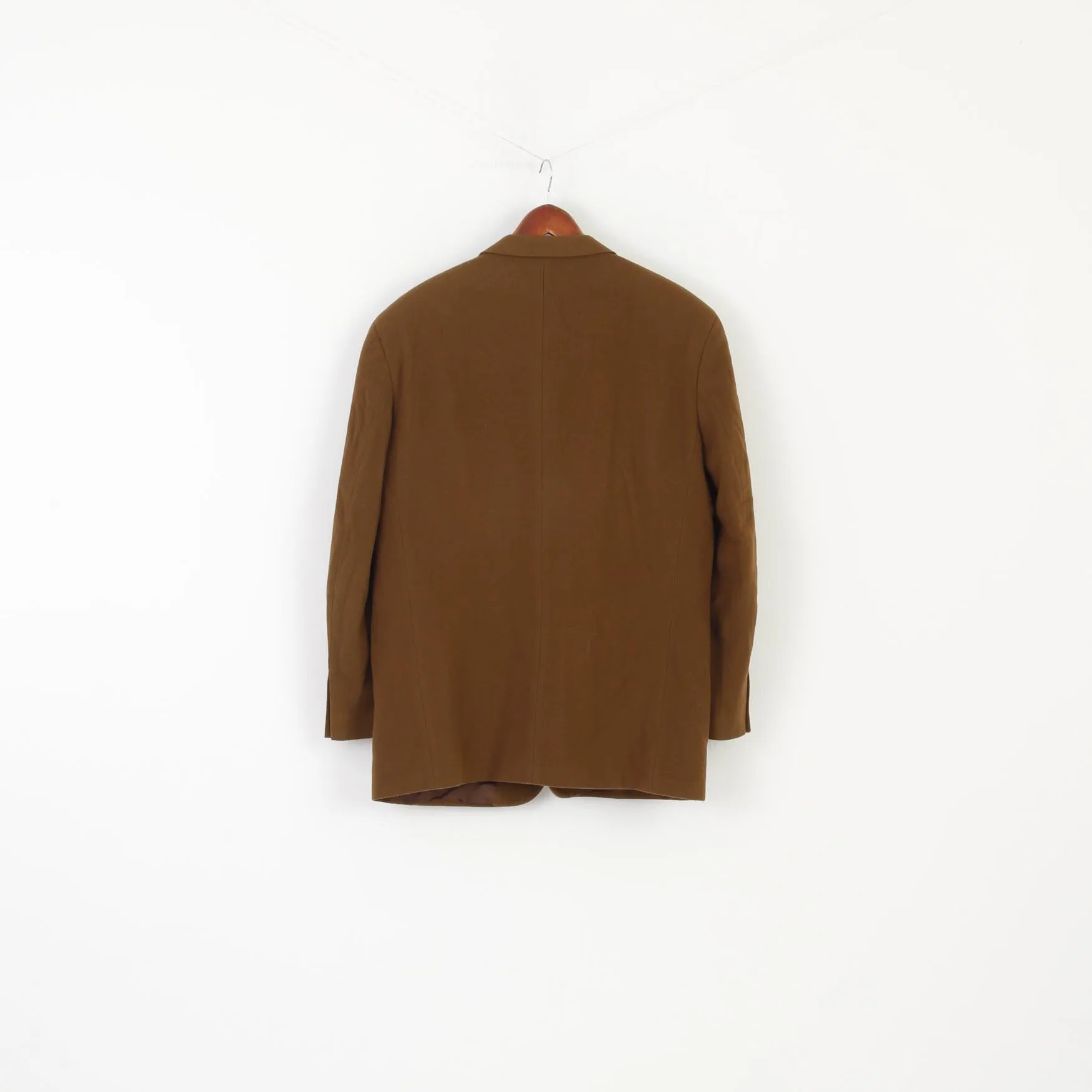 Varners Men 54 44 Blazer Brown Wool Cashmere Blend Vintage Single Breasted Jacket