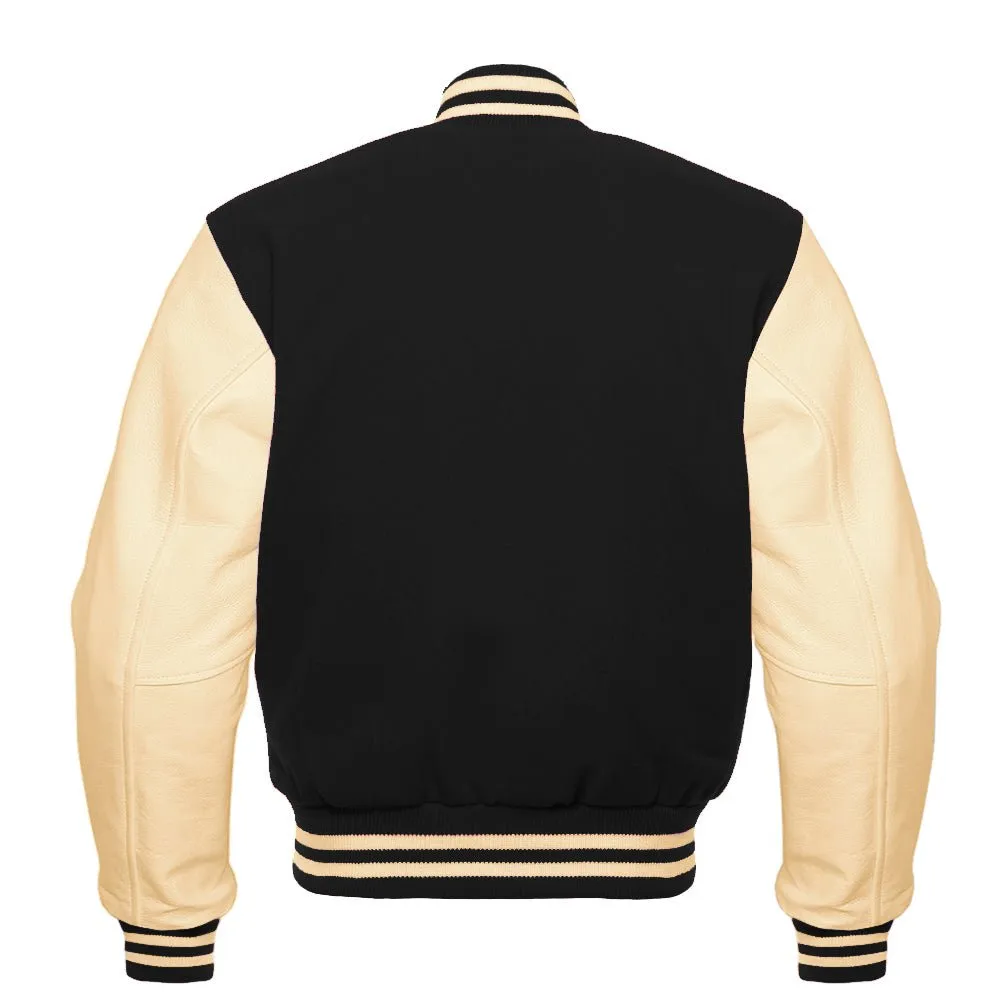 Varsity Jacket - Black Cream