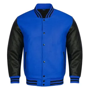 Varsity Jacket - Royal Black