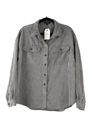 Velvet Heart Corduroy Shirt Jacket Gray