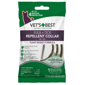 Vet's Best Flea   Tick Repellent Collar for Cats Plant Based Formula