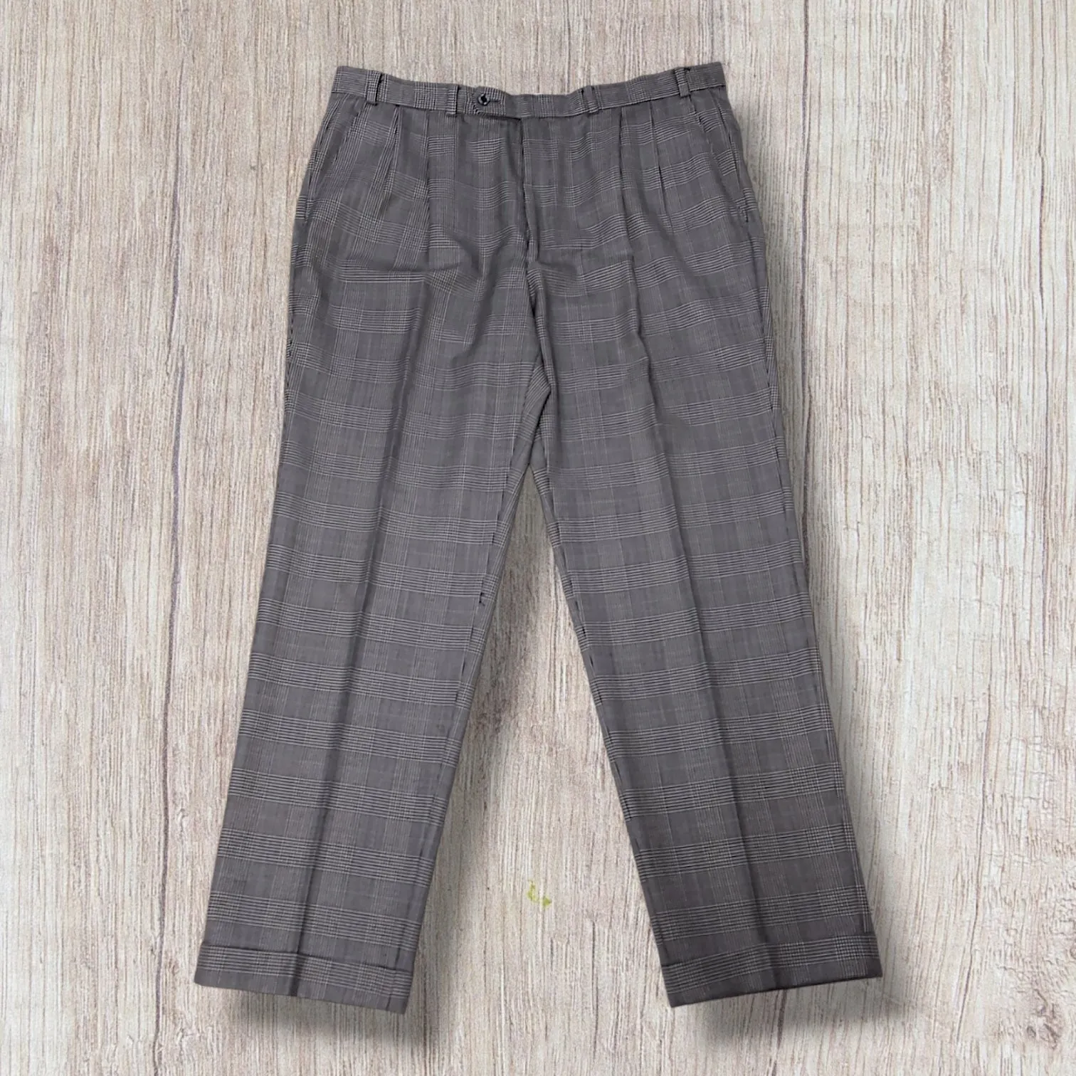 Vintage DAKS Jermyn Street Glen Check Two Piece Suit  48"