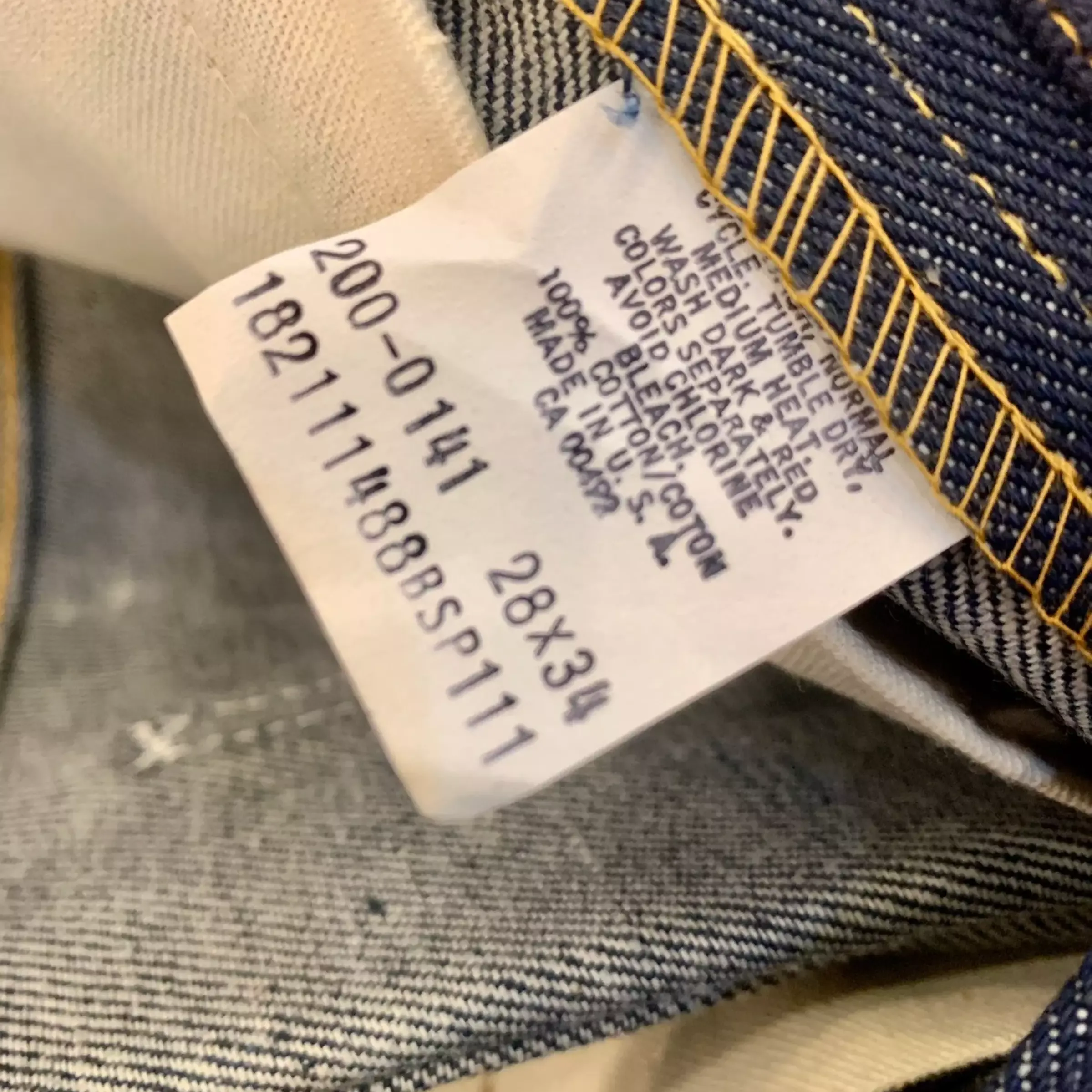 Vintage Lee Rider Straight Leg Selvedge Pants