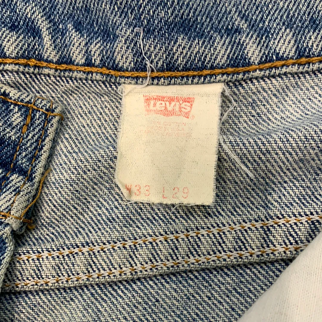 Vintage Levi’s 517 Denim Orange Tab Jeans - W33