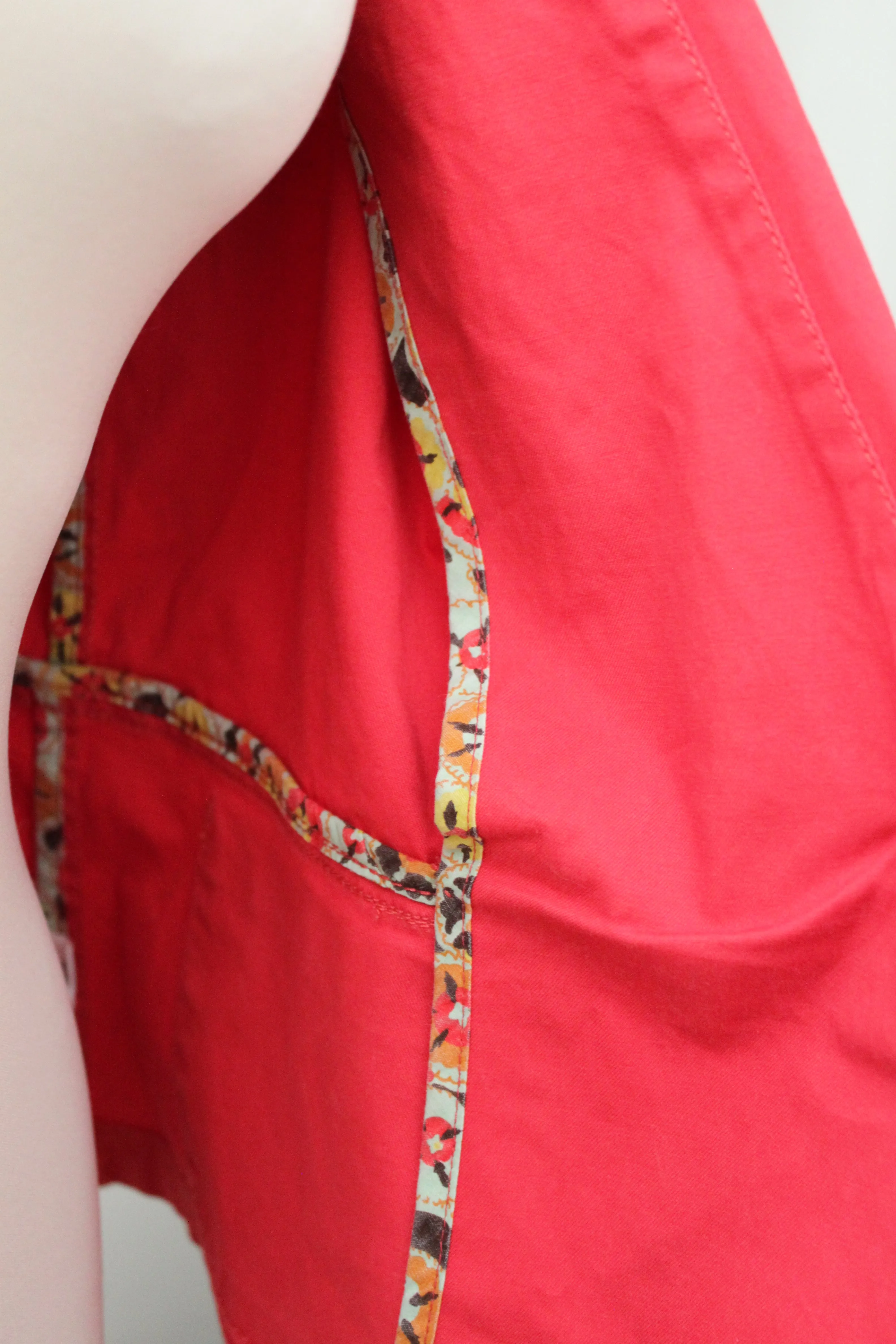 Warm Autumn Geranium Twill Jacket