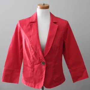 Warm Autumn Geranium Twill Jacket