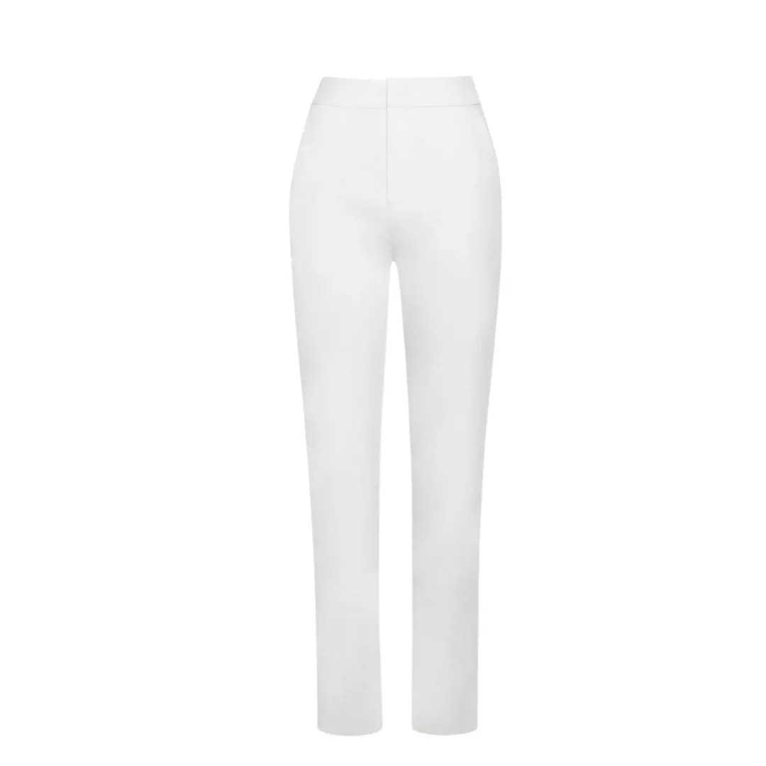 White Draping Blazer Jacket set