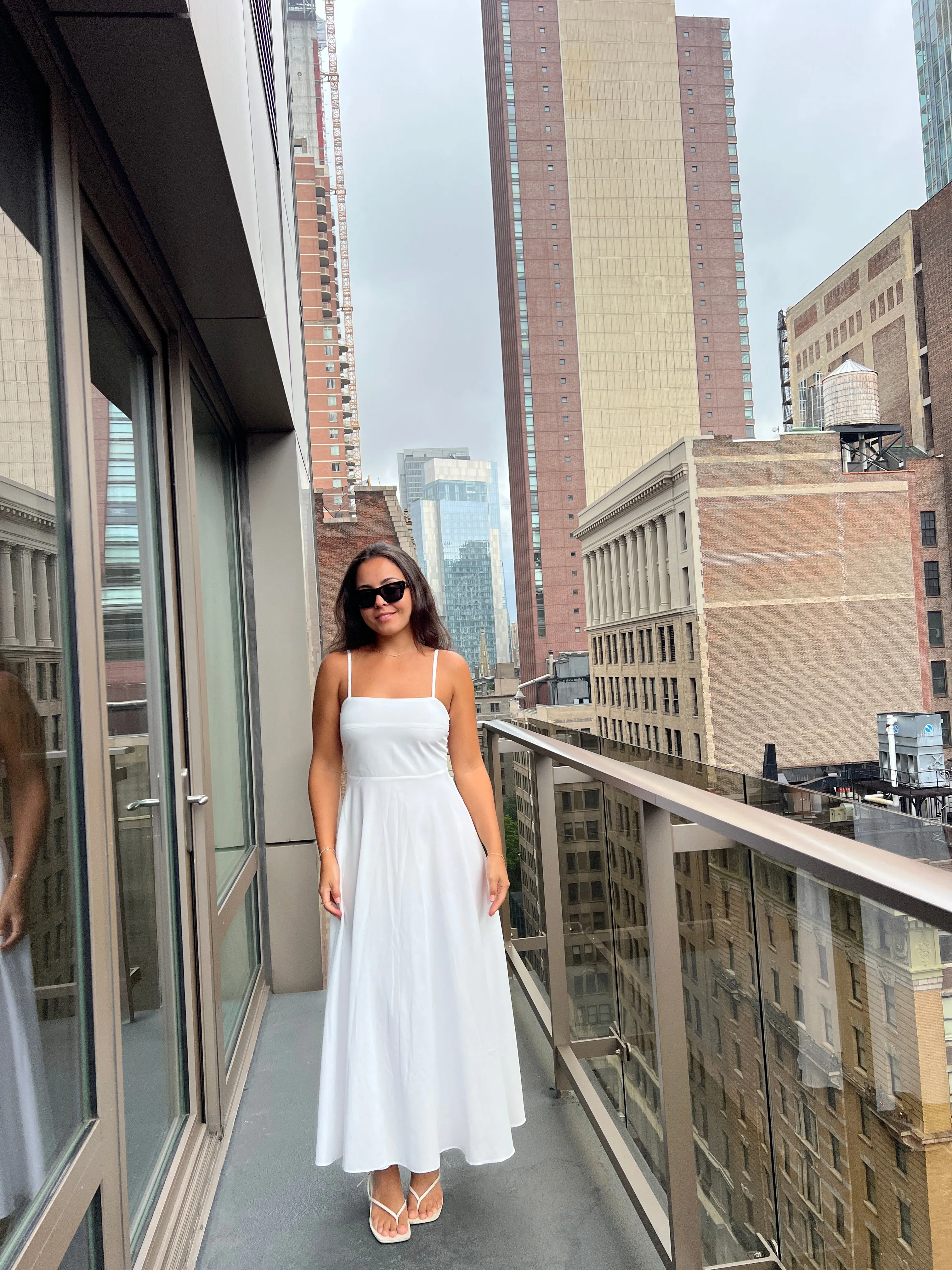 White Pati Strap Corset Dress