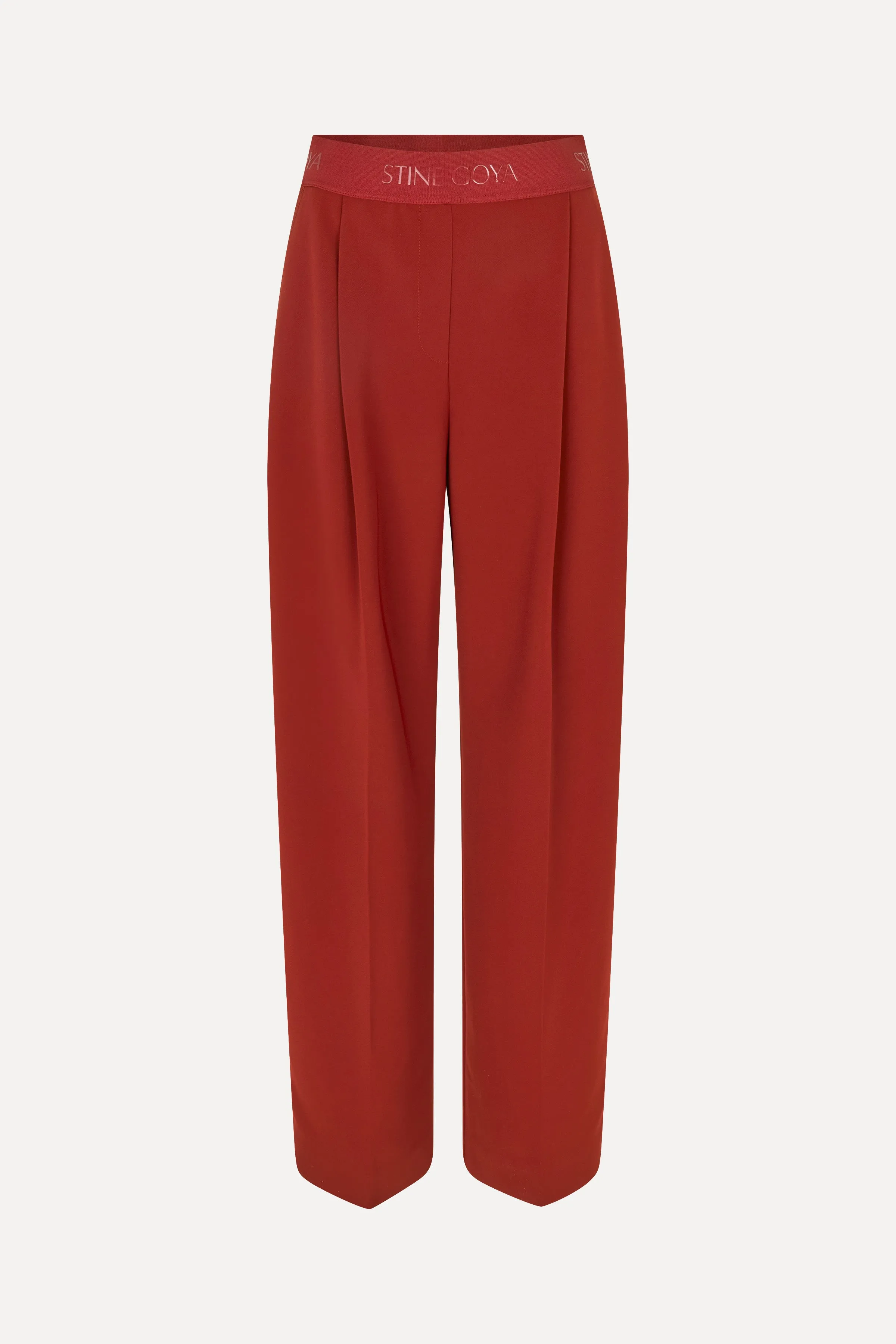 Wide Leg Long Pants - Bordeaux