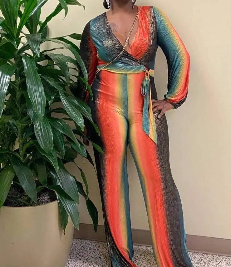 WOMEN "Sophisticated Silk Elegant Party Jumpsuit"