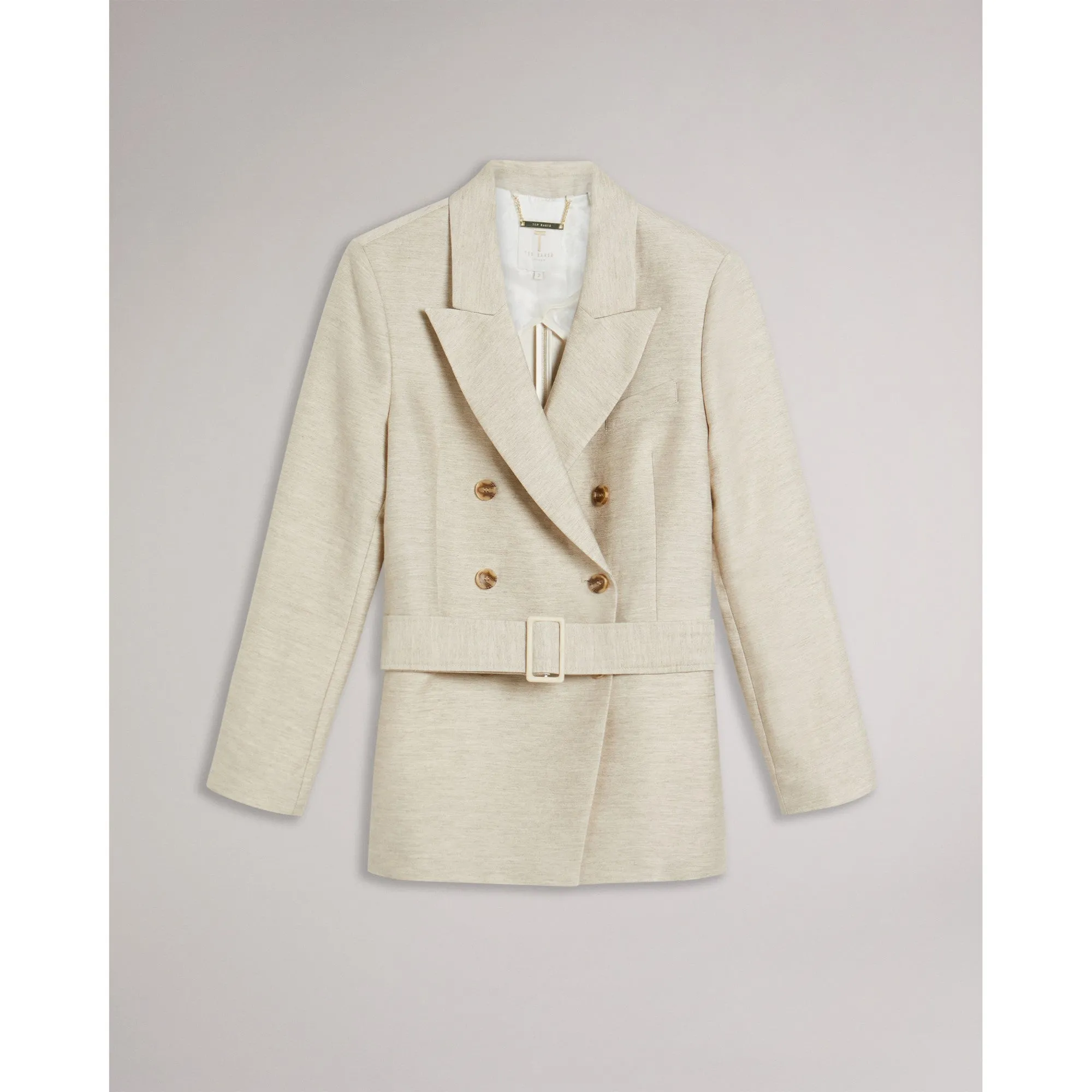 Women Wmj-Darlon-Relaxed Oversized Peak Lapel Blazer - Ivory