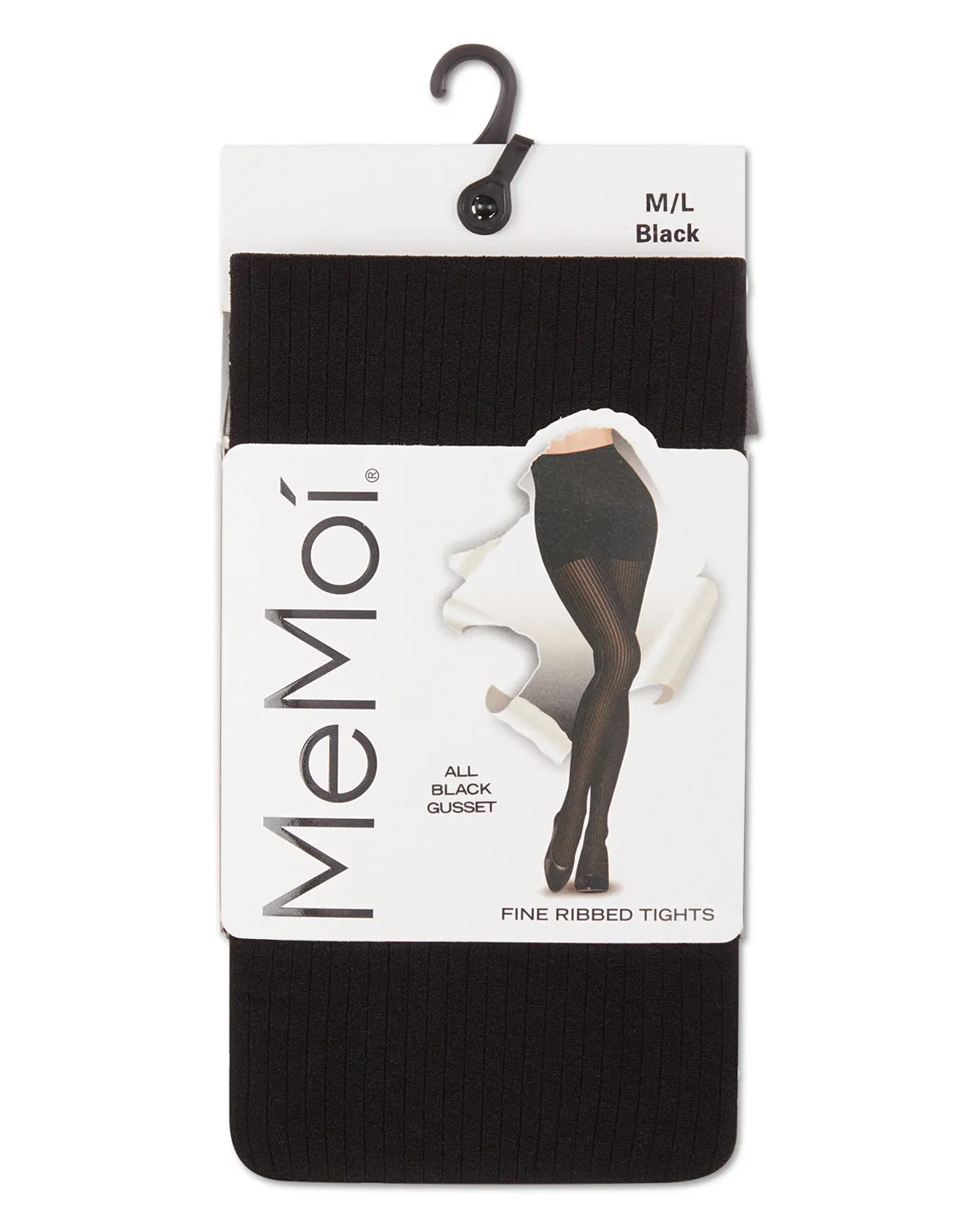 Women's Fine Ribbed Opaque Nylon Tights