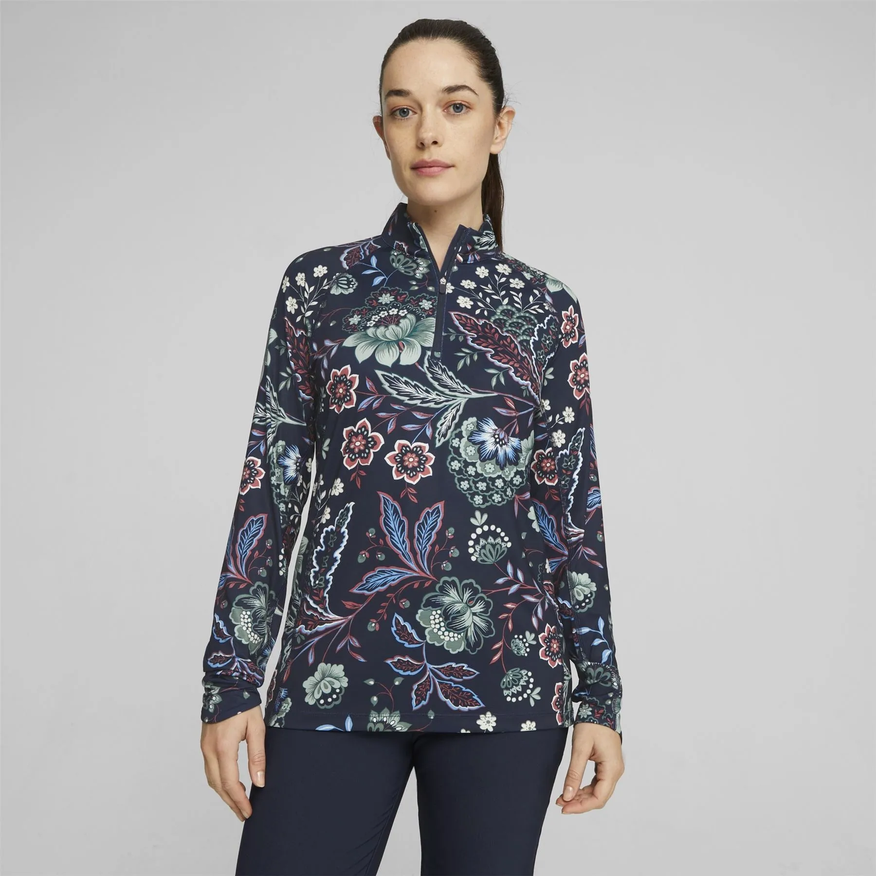 Womens Youv Liberty Quarter Zip Navy Blazer - AW23