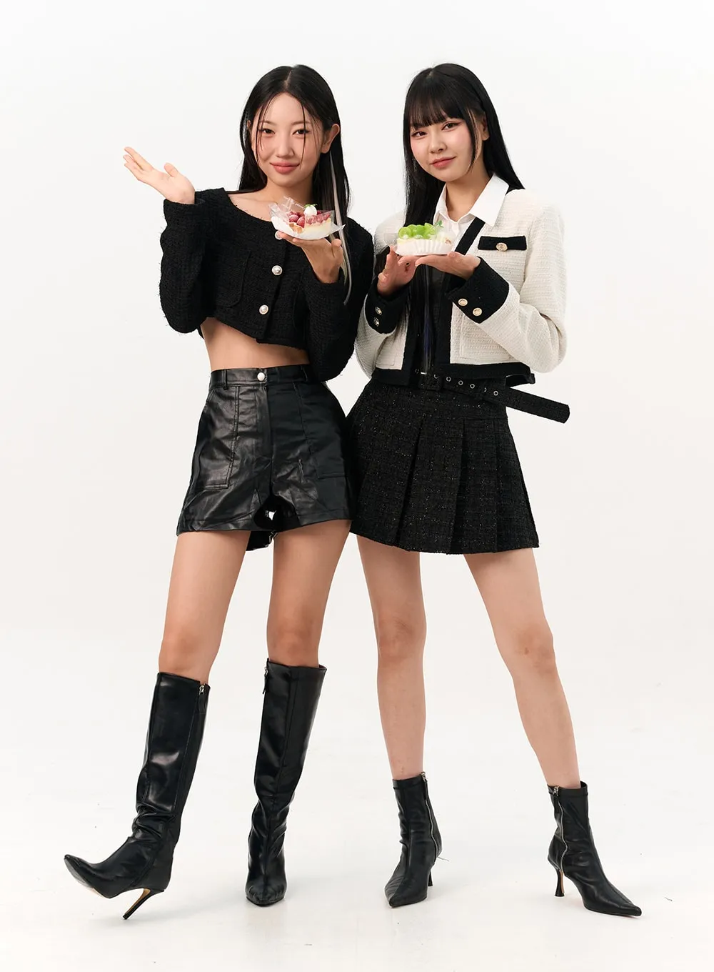 Wrinkled Faux Leather Shorts IO317